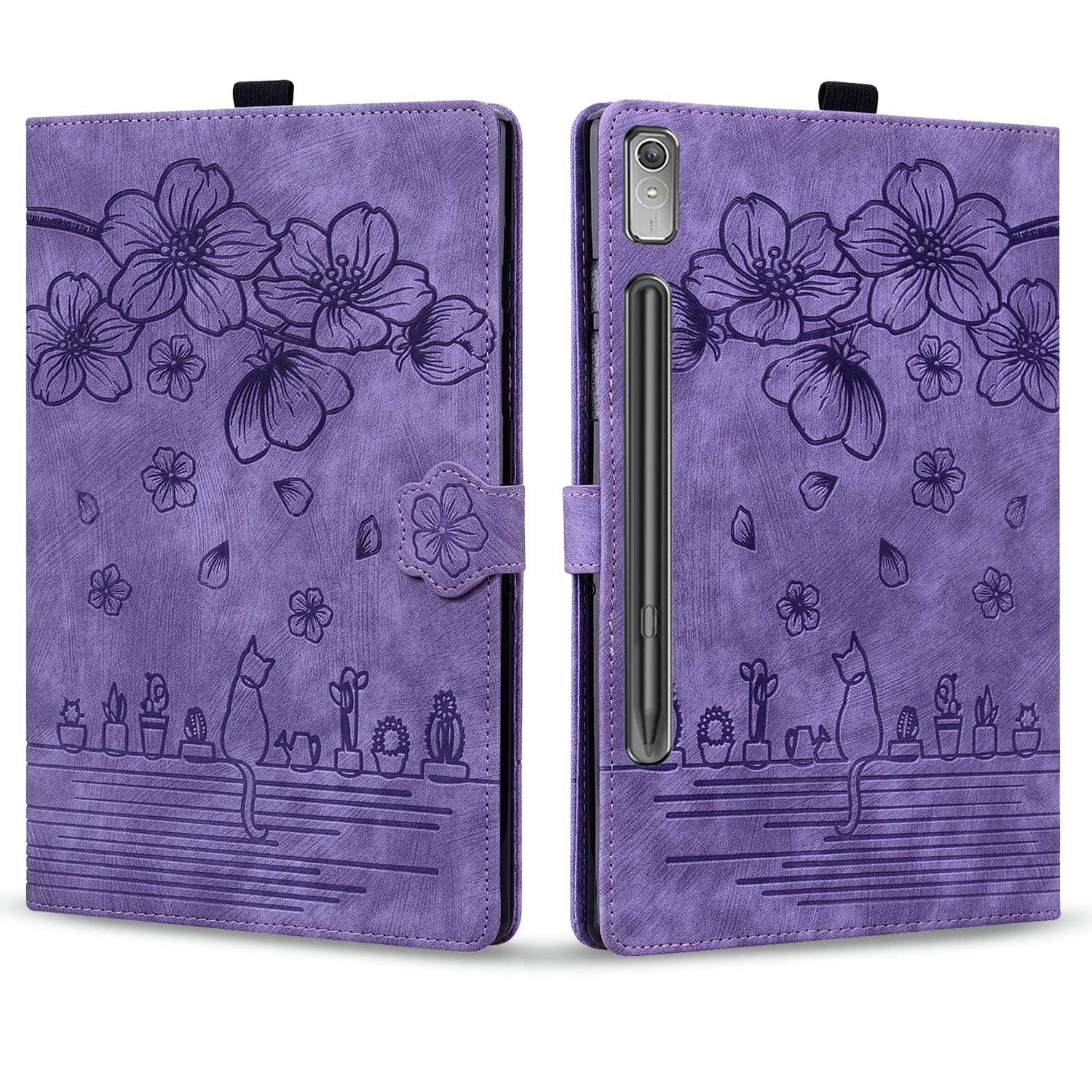 Cute Cat Imprinted Flip Cover Case for Tablets - 2023 Edition