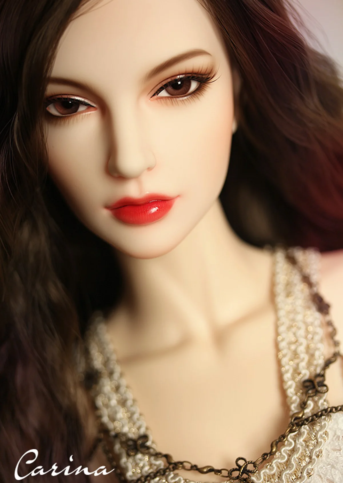 

New sd BJD 1/3 female baby carina Perfect body 63cm advanced resin send eye joint doll spot makeup