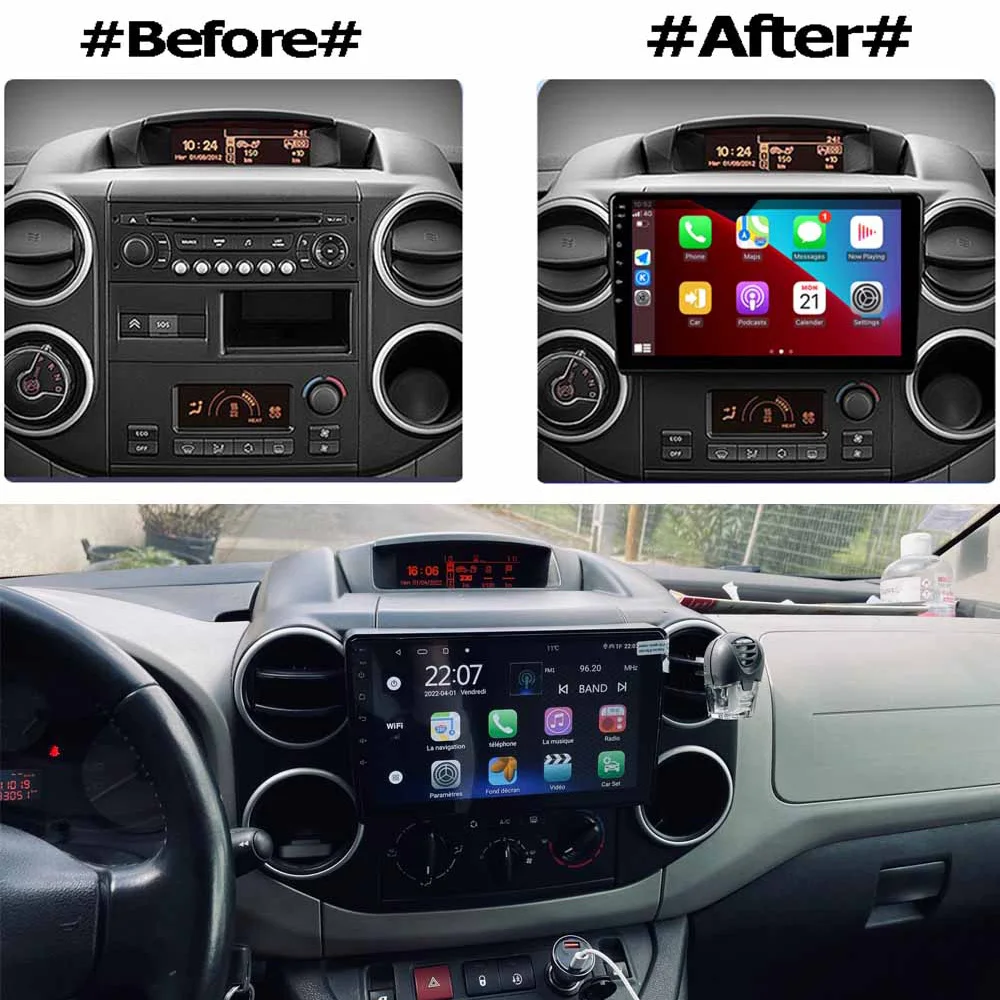 2 Din Android 4G Carplay WIFI GPS Navigation Car Multimedia Player Head Unit For Citroen Berlingo 2 B9 Peugeot Partner 2008-car multimedia player