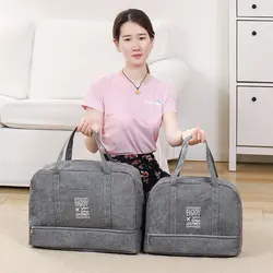 Large Capacity Folding Travel Bags Waterproof Shoulder Bag Travel Duffle Bag Gym Yoga Storage Luggage Tote Handbag for Women Men