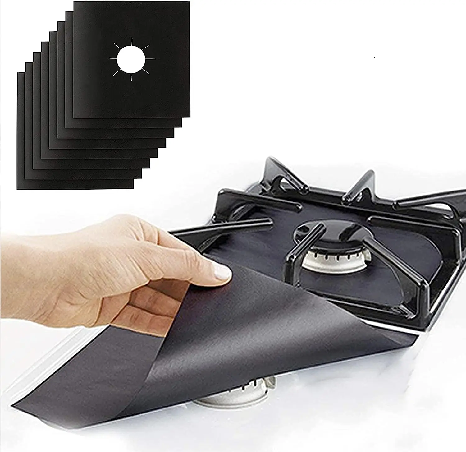 1/5/10/15PCS Dirt-resistant Heat Resistant Non-stick Protective Gas Stove Pad Non-stick Reusable Scratch Protector Pads