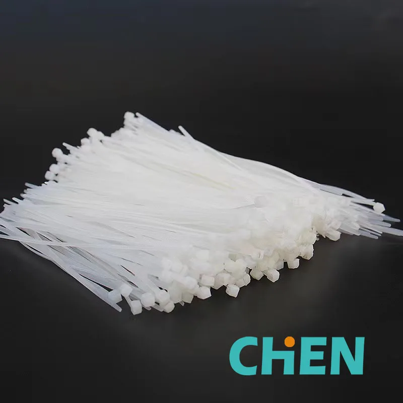 100 Bridas Plásticas Nailon 2.5 Mm X 100 Mm Blancas – Cremalleras Para Cables Y Tuberías