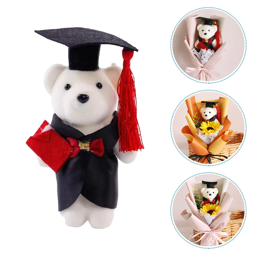 

5/9/20/24pcs Graduation Bear Stuffed Plush Toys Mini Doctor Cap Bear Doll Bouquet Valentine'S Day Birthday Gifts
