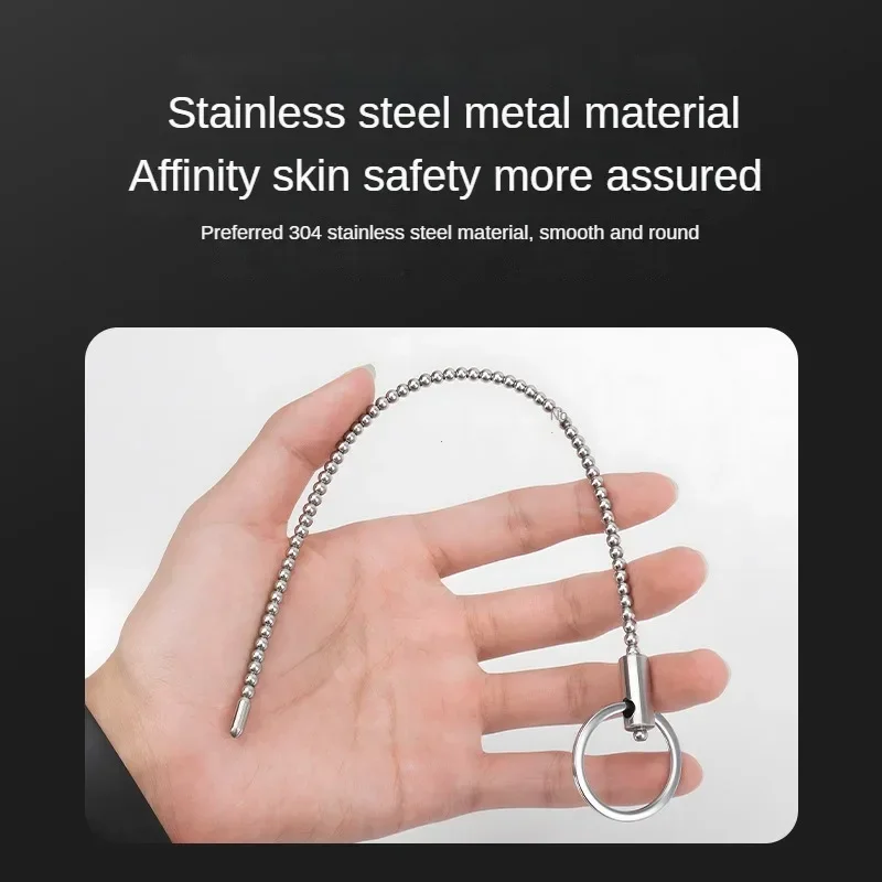 Penis Sex Toys Stainless Steel Urethral Sound Dilators Penis Plug Insert Stimulation Catheter Beads Male Masturbator Horse Eye Sticks BDSM