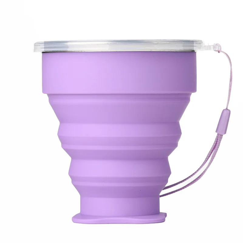 Draagbare Opvouwbare Siliconen Beker 200 Ml - Lekbestendig Voor Outdoor En Reizen