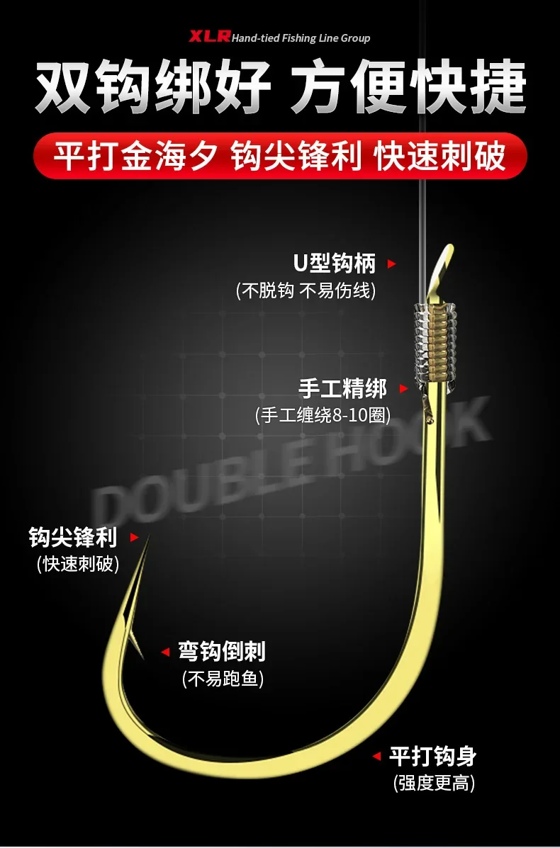 Description Picture 3 of itemReady-to-Use Fishhook Set: 4 Rolls of Line and 2 Bobbers, No Knots Required- 4 Rolls of Line and 2 Bobbers for fishing