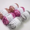 Metallic T-shirt yarn Metallic gloss cloth line DIY hand-woven wool ball 1