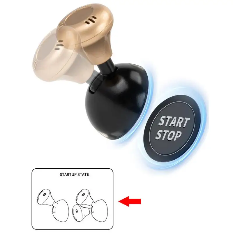 Car One Button Start Lever Retro Design Auto Ignition Starter Protective Stickers Car Engine Push Start Button Rocker Joystick
