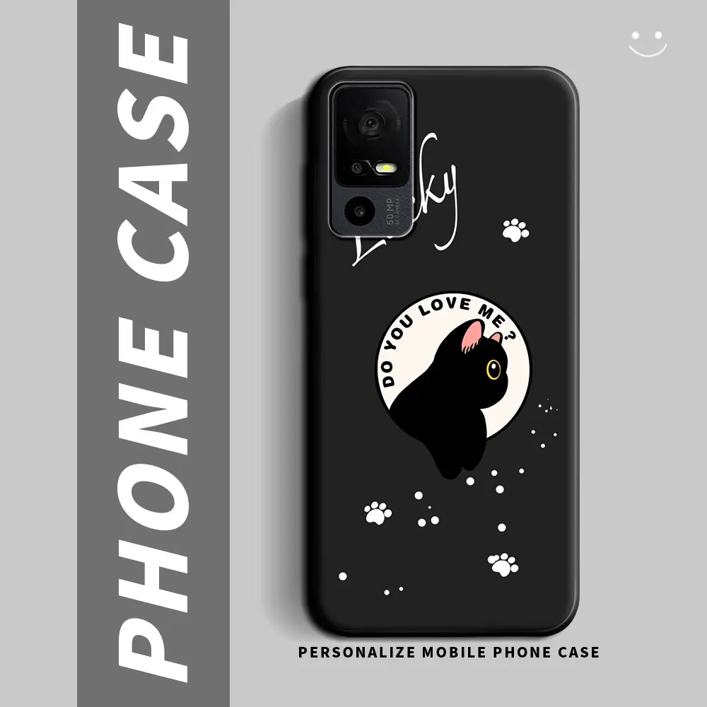 Cartoon Cute Cat Flower Shockproof Silicone Soft Phone Case - Stylish Protective Back Cover