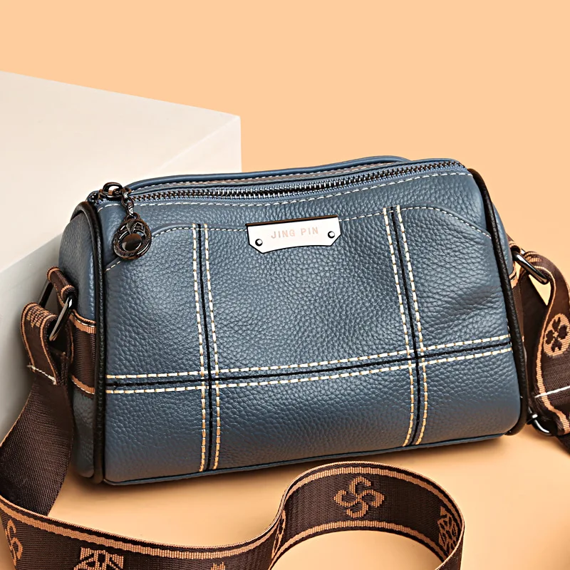 Shoulder Bag Single Genuine Leather Women's Pillow Spliced Handbag For Woman High-Quality Messenger Versatile Luxury Crossbody