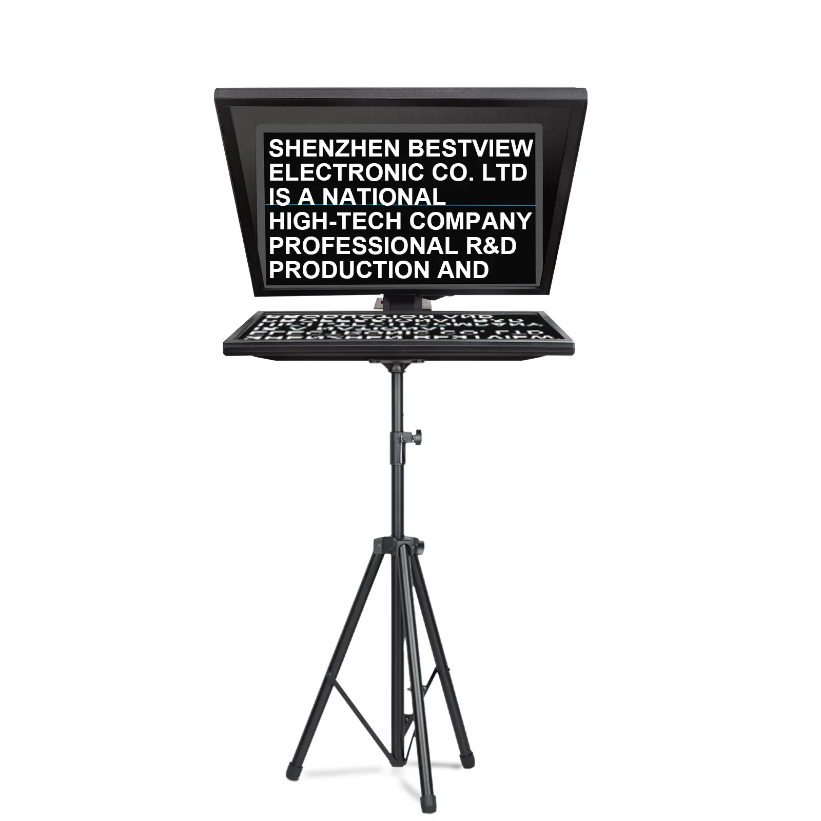 

21.5'' teleprompter set T22 professional broadcast teleprompter for DSLR camcorder cinema camera with portable case