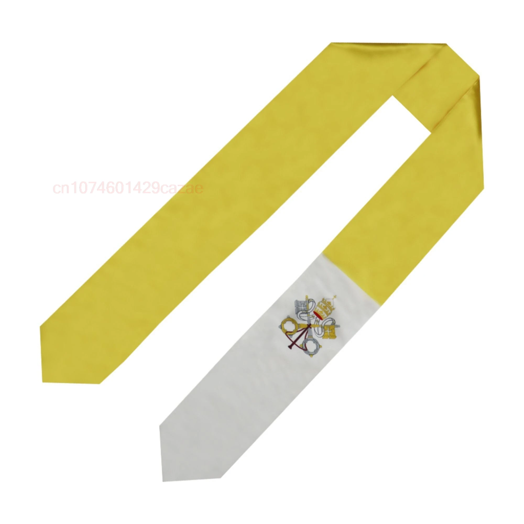 

Флаг Ватикан 180*15 см, палантин с поясом на выпускной, двусторонний шарф для обучения на борту международного класса 2024