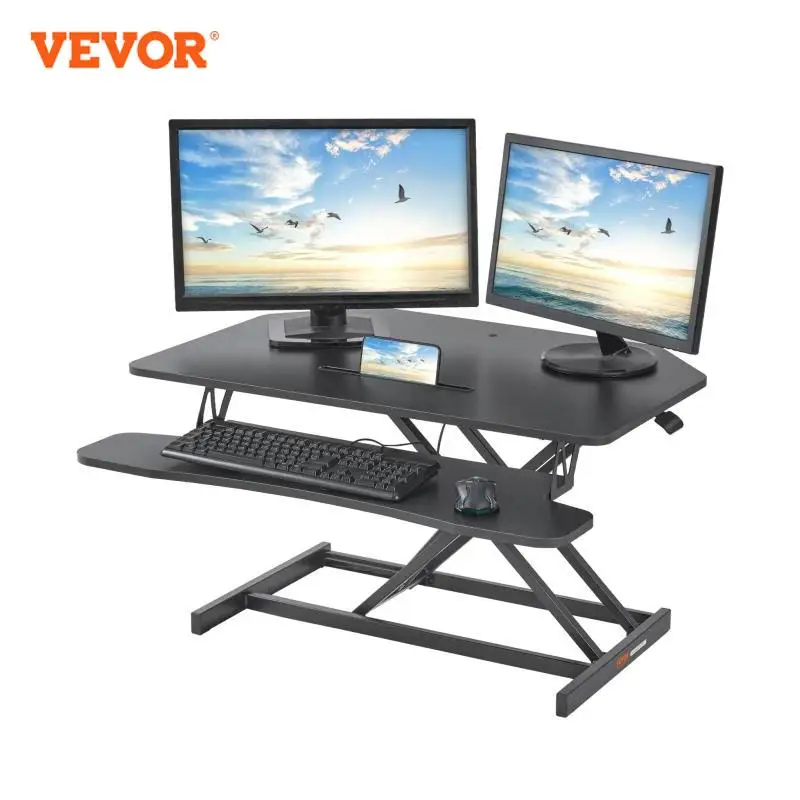 Standing Desk Converter VEVOR Double-Layer Standing Desk Converter 36
