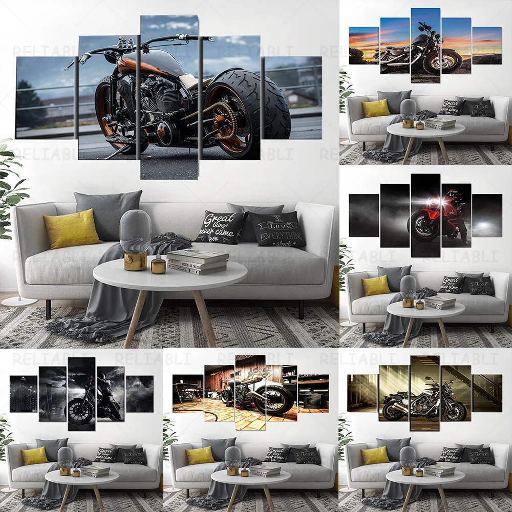 Harley Davidson Painting: The Ultimate Wall Art for Motorcycles Enthusiasts, image size:1000x1000