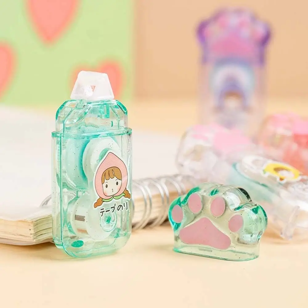 Scrapbooking 데코 러너 롤러 테이프 DIY 공예 양면 테이프 양면 고양이 발톱 접착 종이 테이프 포인팅 접착제 스틱