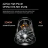 Professional Hair Dryers 2000W Strong Powerful Hot And Cold Wind Blower With Diffuser Nozzles Fast Dry Salon Styling Tool 2