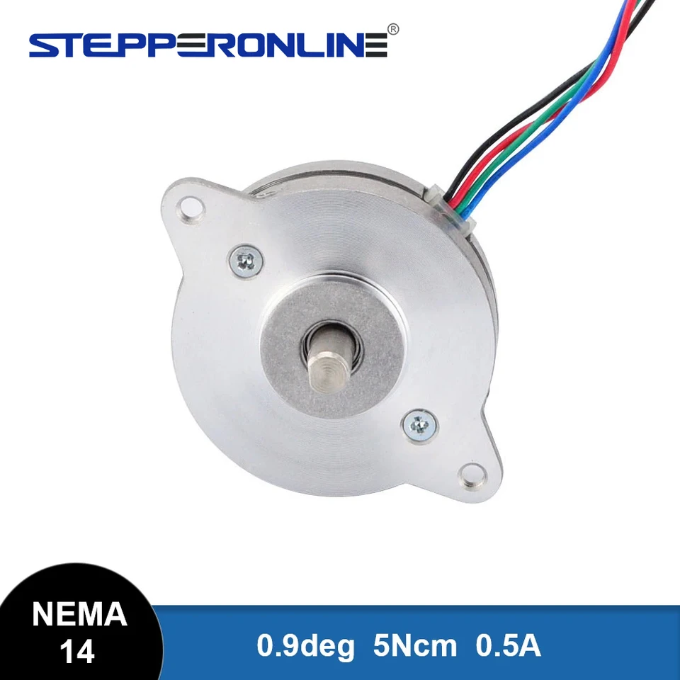 STEPPERONLINE Nema 14ステッピングモーター 0.9度 400ステップ/回転 0.4A 11Ncm/15.5オンス バ 並行輸入