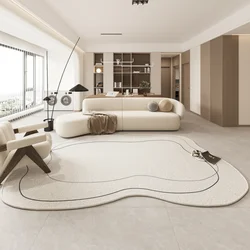 Irregular Shape Living Room Carpet Fashion Modern Decorate Coffee Tables Plush Mat Large Area Bedroom Fluffy Rug ковер Tapis 러그