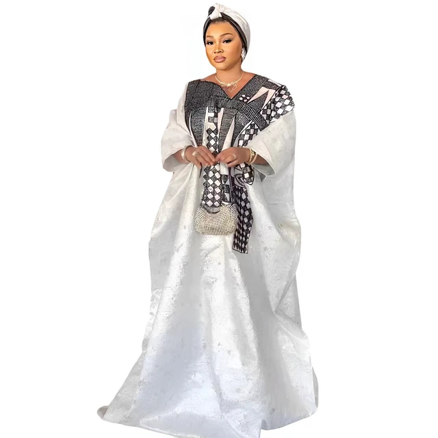 Bisiola Embroidered Dashiki Boubou Gown