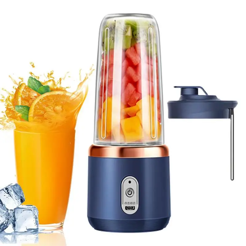 

Portable Blender 14Oz To Go Fruit Mixer With 6 Blades Mini Bottle Juicer Smoothie Fresh Juice Blender Kitchen Travel Gadgets
