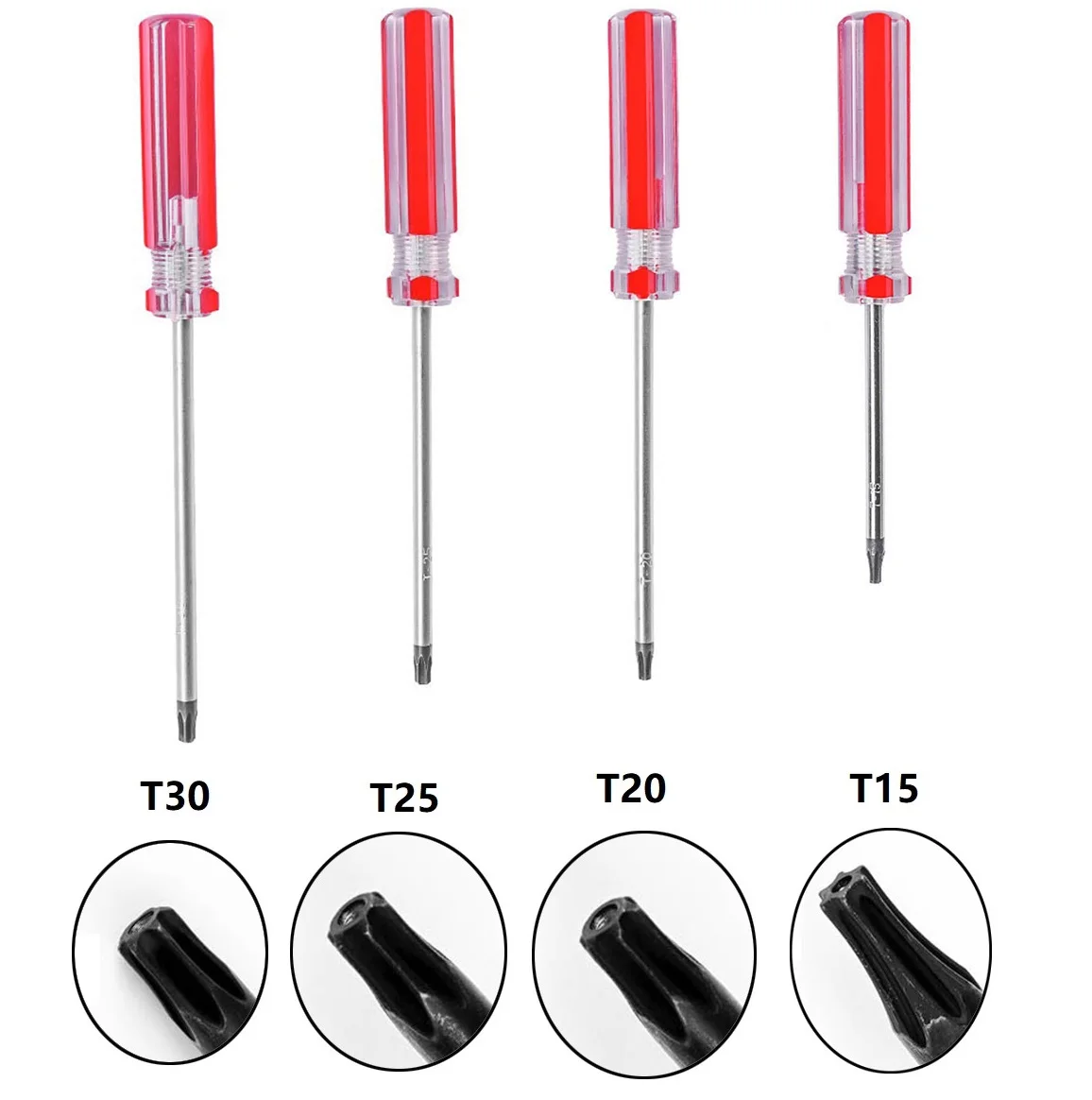 Description Picture 2 of item1pc Precision Magnetic Screwdriver T15 T20 T25 T30 Torx Security Repair Tool For Xbox 360 Wireless Controller PS3 Hard Driver