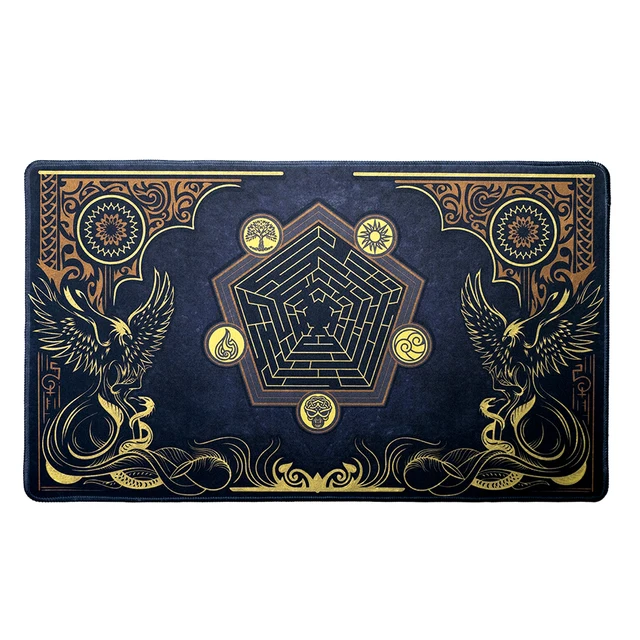 Tapis De Jeu MTG 60x35 Cm - Surface Caoutchouc Lisse, Bords Cousus, Avec Sac étanche - Pour Jeux De Cartes
