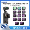 NEEWER Magnetic ND & CPL & Effect Filter Set for DJI OSMO Pocket 3, 14 Pack HD CPL ND8 ND16 ND32 ND64 ND128 ND256 ND1000 ND8 1
