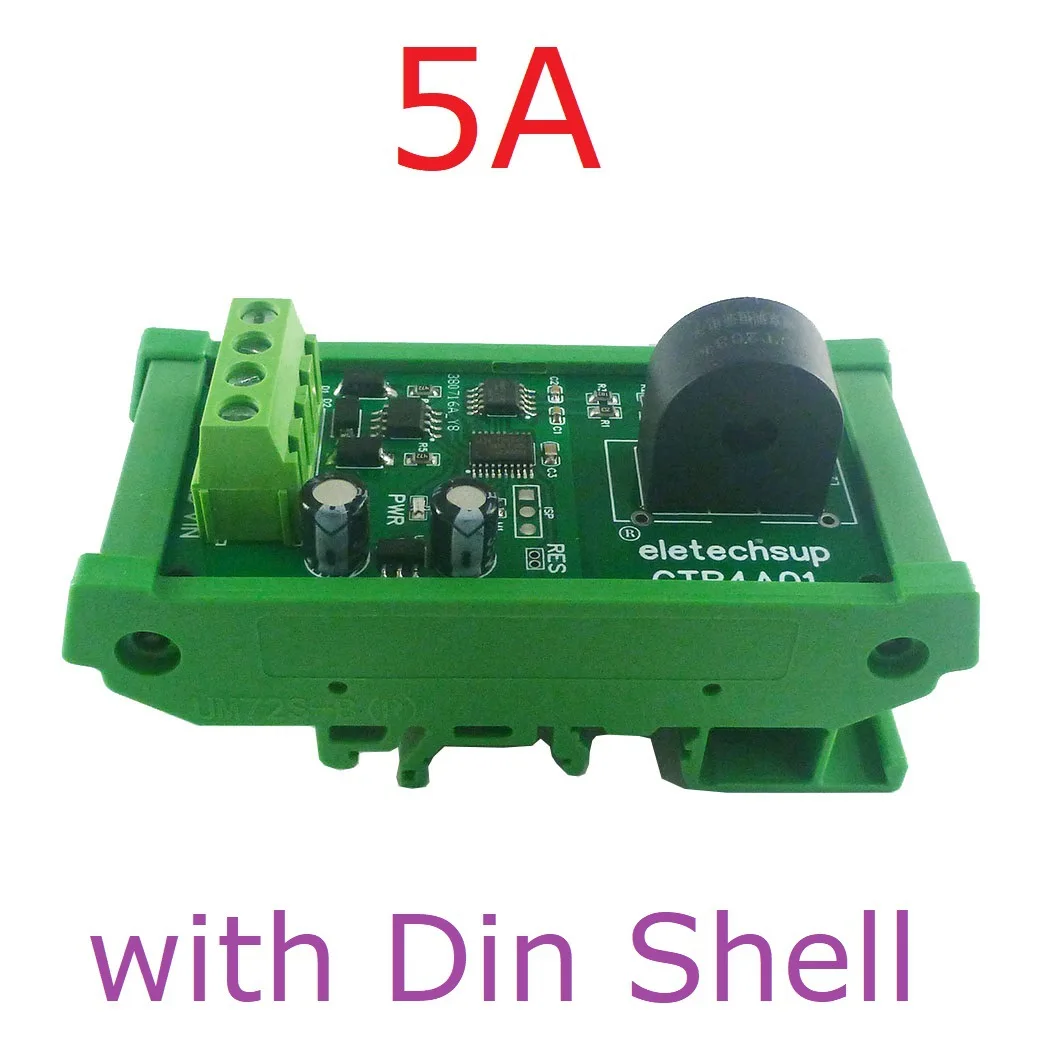 

CTR4A01 AC Analog Current Collector Board DC5-15V 5A/10A/20A RS485 MODBUS RTU Transformer Ammeter Watt-hour Meter Module