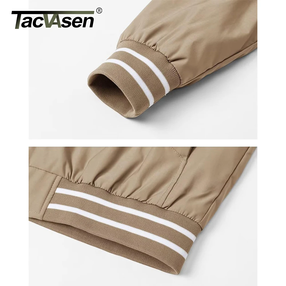 TACVASEN-سترة بيسبول غير رسمية للرجال ، خفيفة الوز...