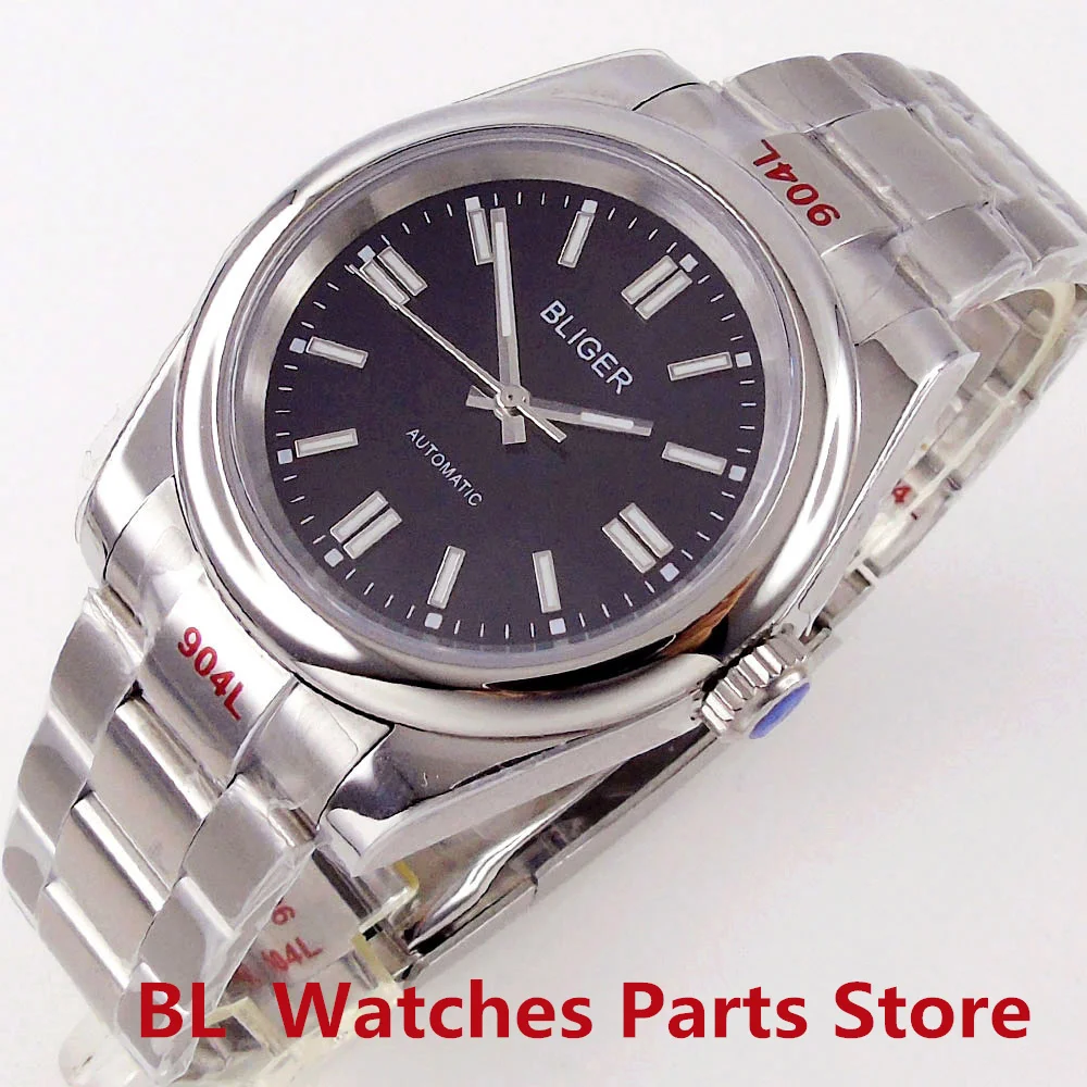 

BLIGER 36mm/39mm NH35A Automatic Men Watch MIYOTA 8215 PT5000 Black/Blue Dial Polish Bezel Oyster Bracelet Business Wristwatch