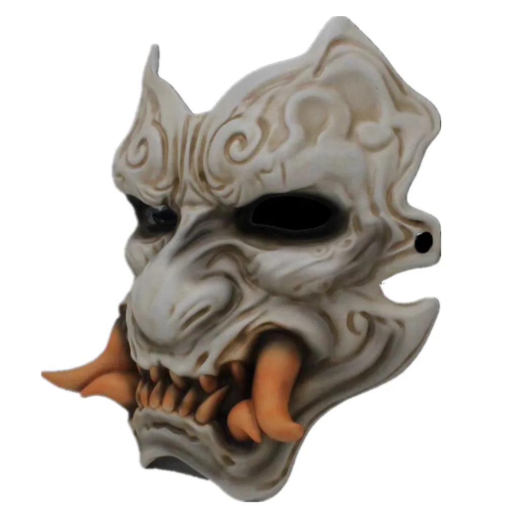 Gesichtsmaske aus Kunstharz für Gesichtslähmung, Prajna-Maske, Feiertagsparty-Spiel, Kunstharz-Handwerk, Sammlerstück, Dekoration – Detail 6
