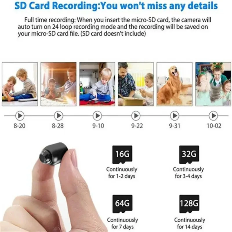 Baby Monitor Camera X5 Mini WiFi IP Camera 1080P HD Motion Detection Night Vision Security Camera Recorder Baby Monitor Indoor Safety Surveillance