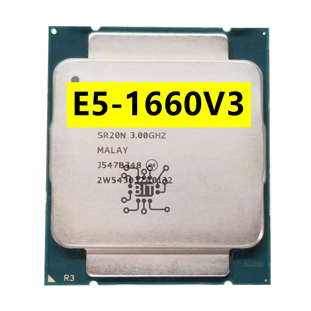 Processador Xeon e5 1660 v3 Sr20n 3.0ghz Núcleos Soquete 140w Cpu Lga 20113 Cpu e5 1660v3