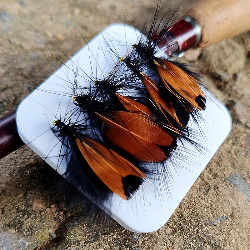 5 PCS Dry fly insect lures for floating trout and salmon fishing 5