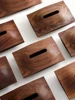 Walnut Wood Tissue Boxes Cover Tissue Holder Napkin Case for Home Decoration Hotel Restaurant Light Luxury Scandinavian Style 6