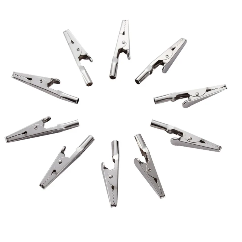 Alligator Clips Electric Test Clamp Test Probes 10PCS/Set