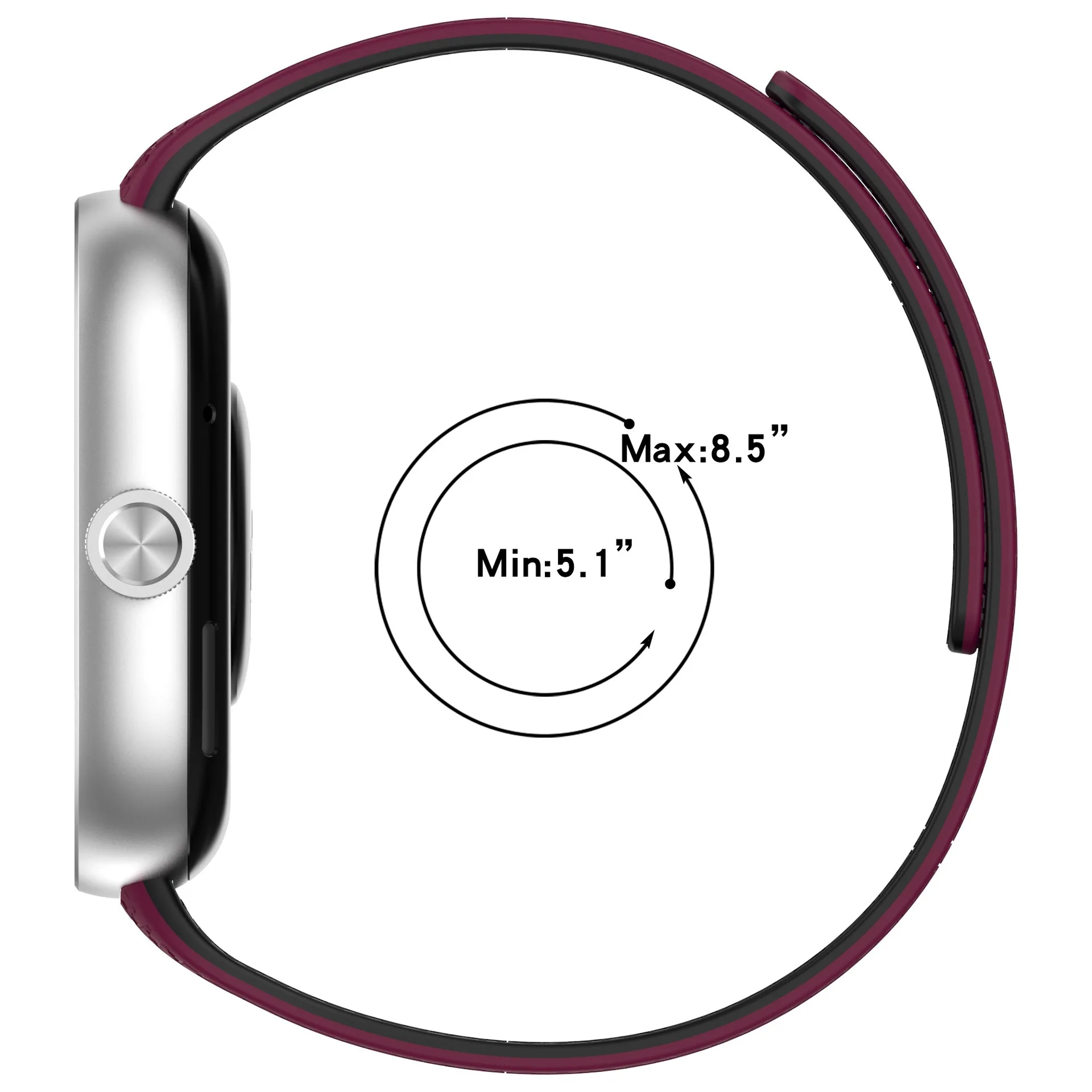 Premium Silicone Magnetic Bracelet Wristband - Universal Fit