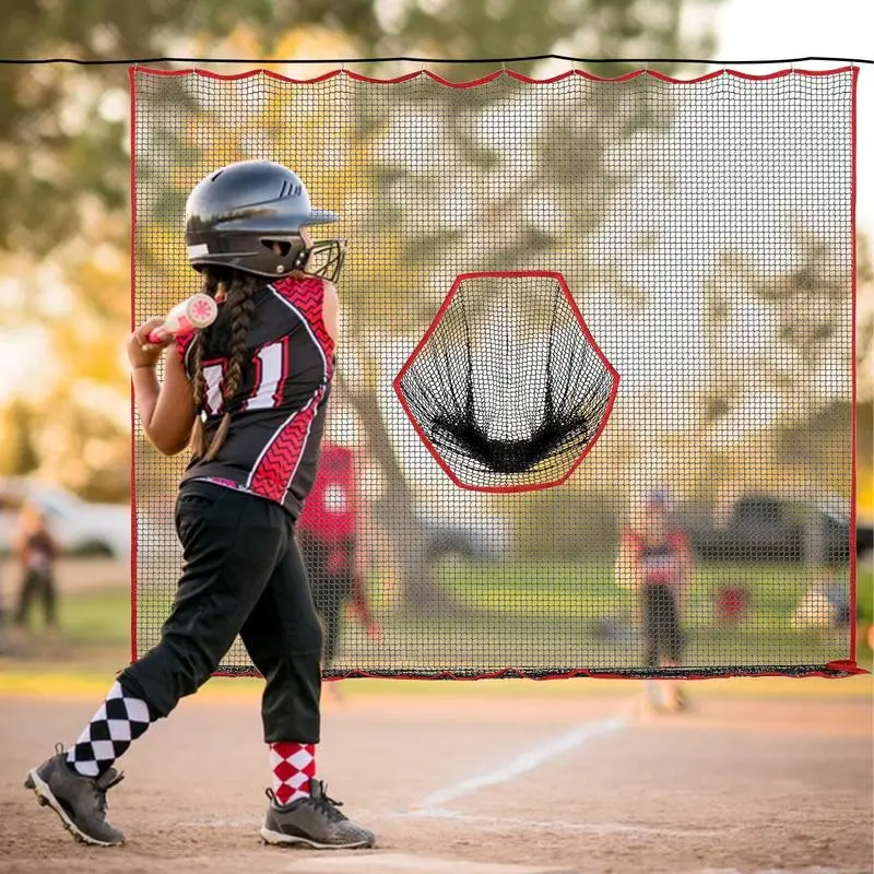Golf Hitting Net 10x10ft Barrier Golf Net Heavy Duty Netting Training Aid Practice Ball Barrier For Golfers Backyard Driving 2
