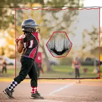 Golf Hitting Net 10x10ft Barrier Golf Net Heavy Duty Netting Training Aid Practice Ball Barrier For Golfers Backyard Driving 2
