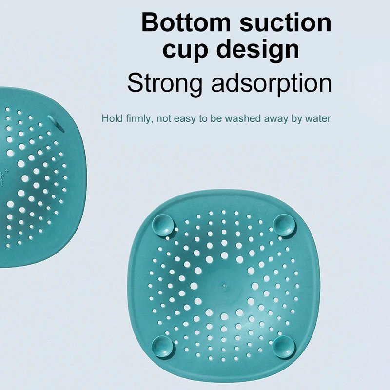 Sink Filter Shower Drain Catcher Hair Drain Catcher Sink Strainer Hair Drain Filter Floor Drain Filter Floor Drain Hair Filter Floor Drain Hair Catcher Drain Hair Catcher Hair Filter Sink Anti-blocking Strainer Bathtub Shower Floor Drain Stopper Silicone Kitchen Deodorant Plug Bathroom Accessories