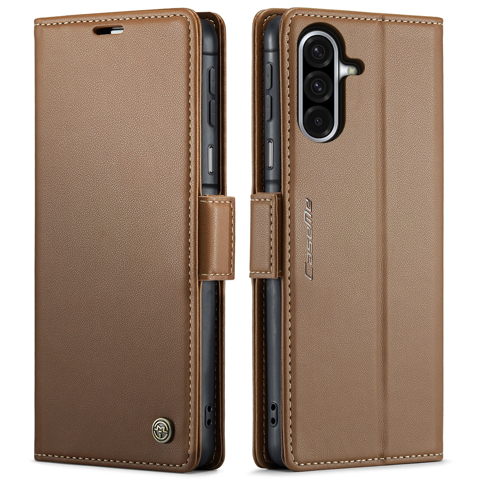 Deluxe PU Leather Wallet Flip Case with Card Slots and Stand Feature