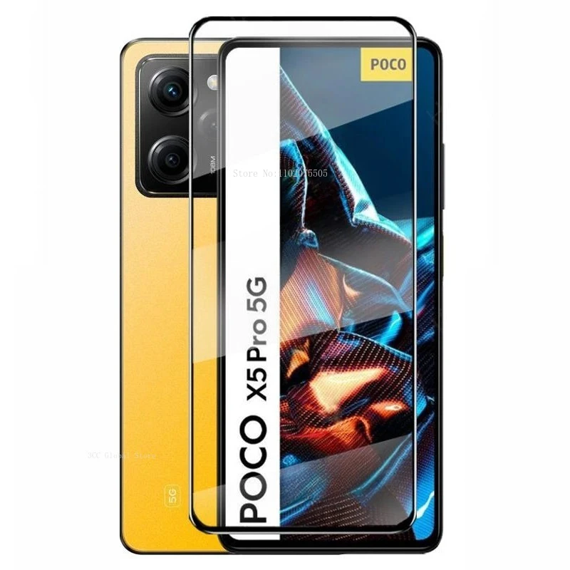 

Защитное стекло для Xiaomi Poco F5 X4 M4 M3 X3 Pro F3 F4 GT X3 NFC X3 Pro X5 Pro, 2 шт.