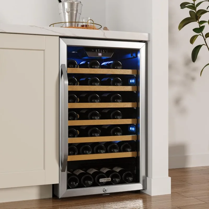 CWF440SZ 20 Inch Wide 44 Bottle Capacity Free Standing Wine Cooler with Reversible Door and LED Lighting 2