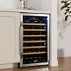 CWF440SZ 20 Inch Wide 44 Bottle Capacity Free Standing Wine Cooler with Reversible Door and LED Lighting 2