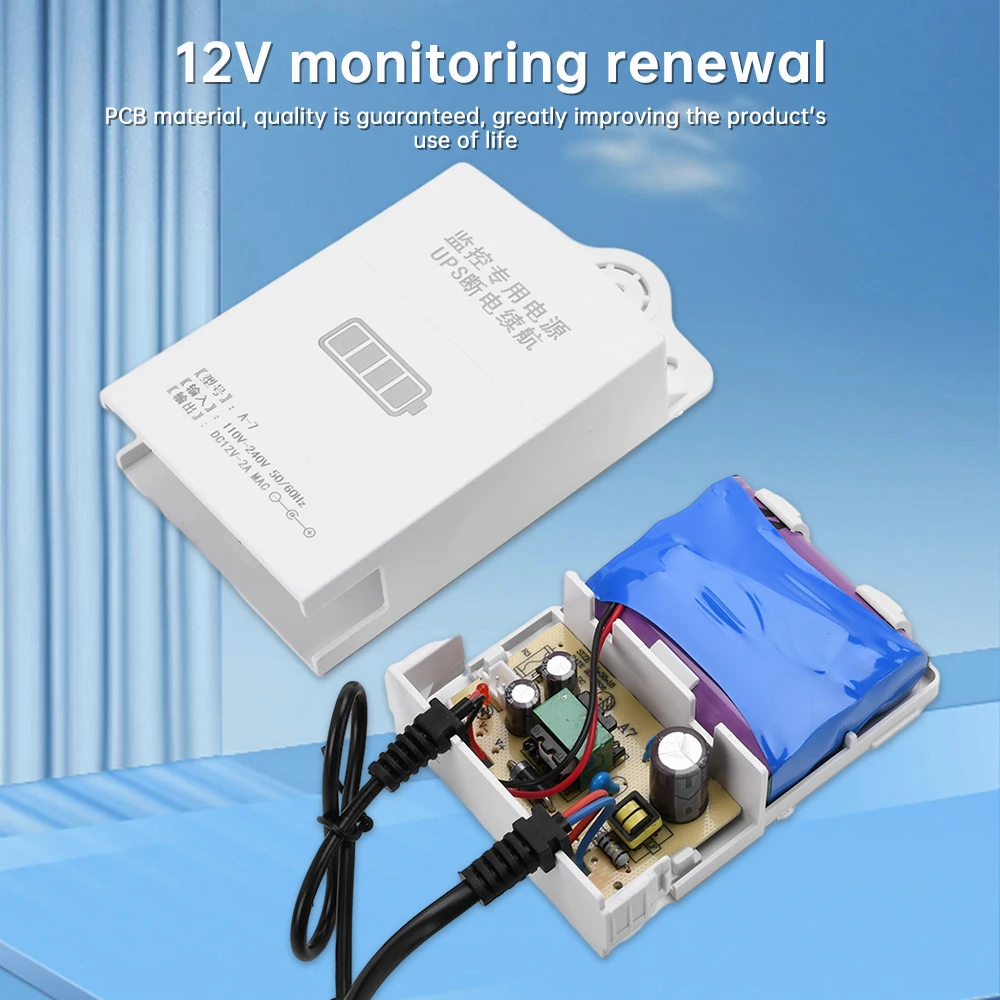Uninterruptible Power Supply 12V UPS Battery Backup Security Standby Power Supply for WiFi Router Modem Security Camera uninterruptible power supply portable ups mini ups