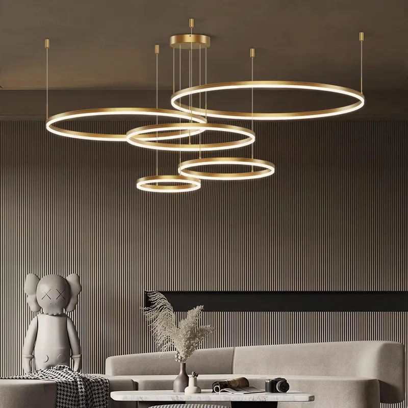 

Минималистичное освещение Скандинавская Люстра для гостиной современная атмосферная дизайнерская круглая лампа для зала художественная лампа для спальни домашняя Декорация