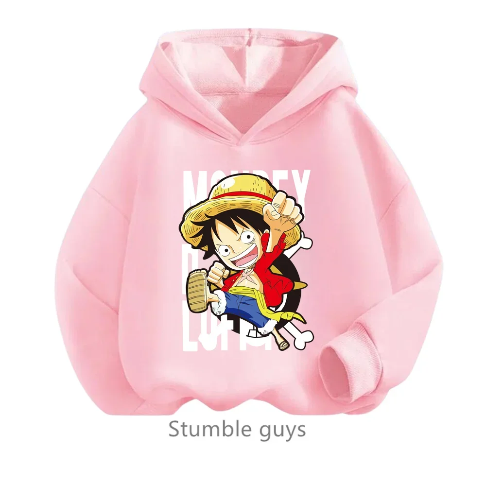 thumbnail image 1 of Sudadera con capucha de Anime One Pieces, ropa para niños, ropa para primavera y otoño para niñas, sudadera con dibujos animados de Luffy Zoro, traje para adolescentes, camisetas con capucha de Sonic, 1 of 5