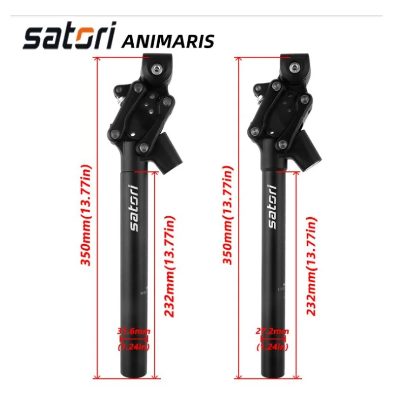 Satori Animaris Seggiolino Per Bicicletta Sospensione Per Bici Mtb Reggisella Per Bici Smorzamento 4-Link 350*27.2/350X31.6Mm Post Tube Pk Sr Suntour 