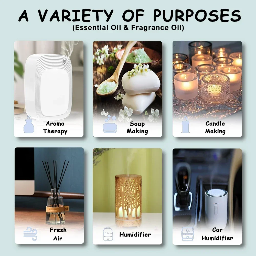 NASMTE 100ML Home Fragrance Oil Hotel Diffuser Refill Oil Aromatherapy Diffuser Essential Oil Aromatic Diffuser Perfume 5