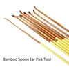 1PCS Bamboo Spoon Ear Pick Tool Polishing Round Bamboo Handle Ear Cleaner Ear Clearner Tools 2